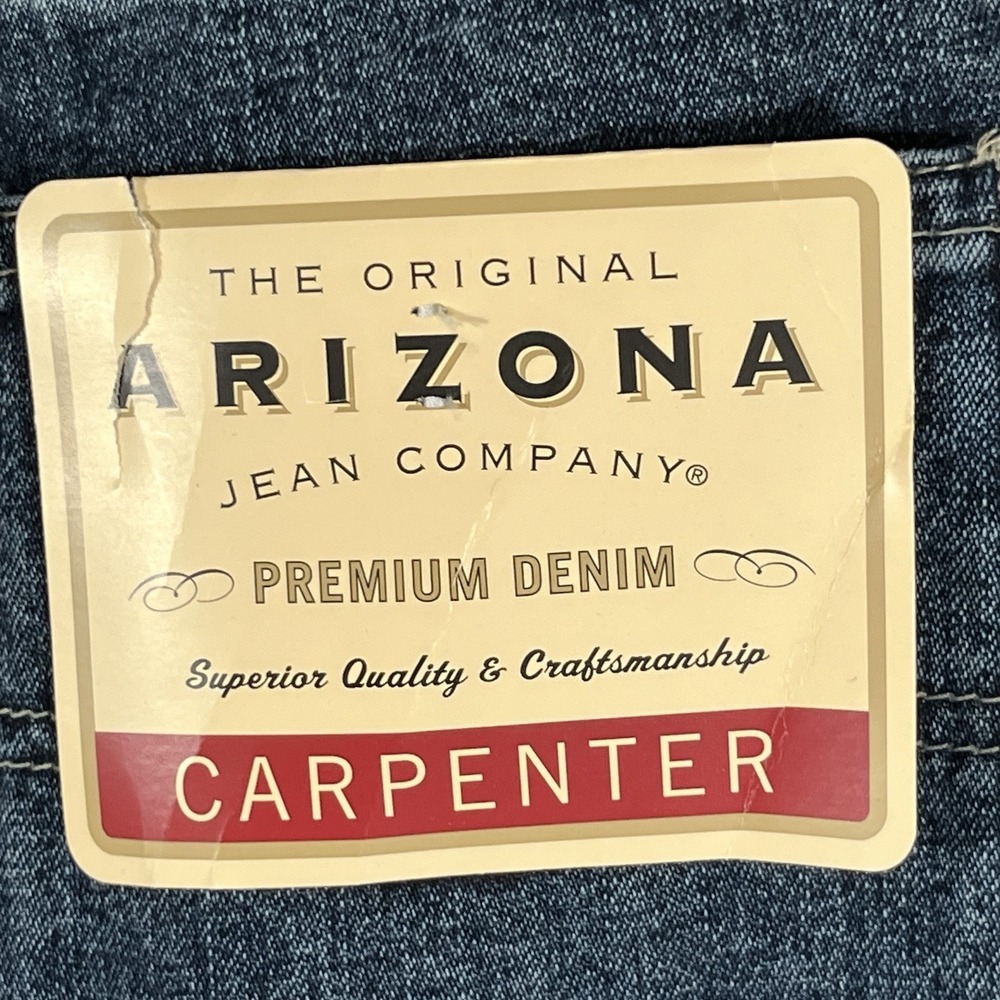 Arizona Carpenter Blue Jeans Boys 10 Slim Baggy Skater Youth Medium Wash Y2K - Picture 5 of 9
